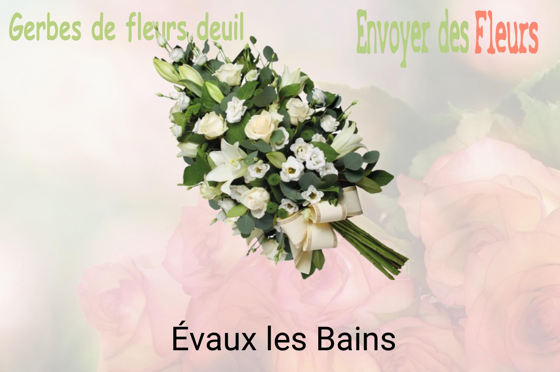 Gerbe de fleurs de deuil livrée à Évaux-les-Bains